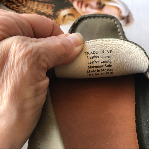 Charleston Shoe Co. Suede Loafers Tradd Olive Suede - Picture 7 of 8